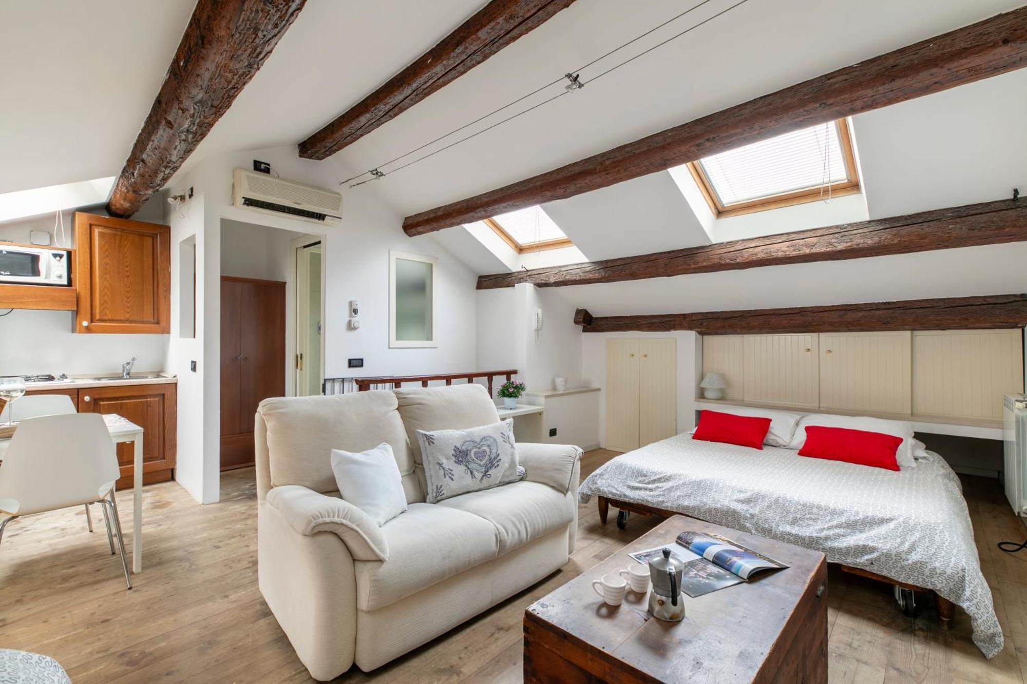 Nice Lovely Attic For 4 Person With Wifi - A/C Venecia Exterior foto