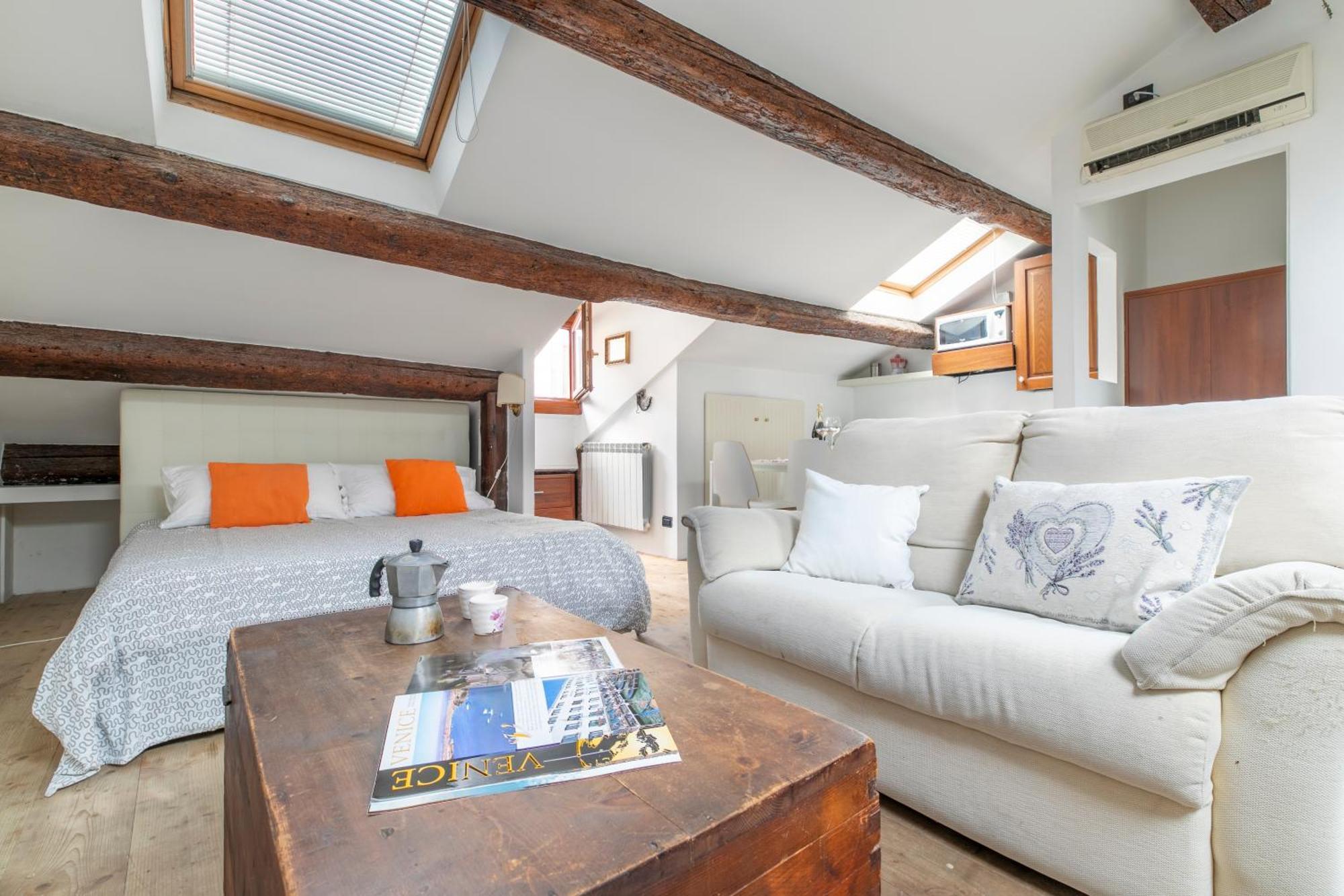 Nice Lovely Attic For 4 Person With Wifi - A/C Venecia Exterior foto