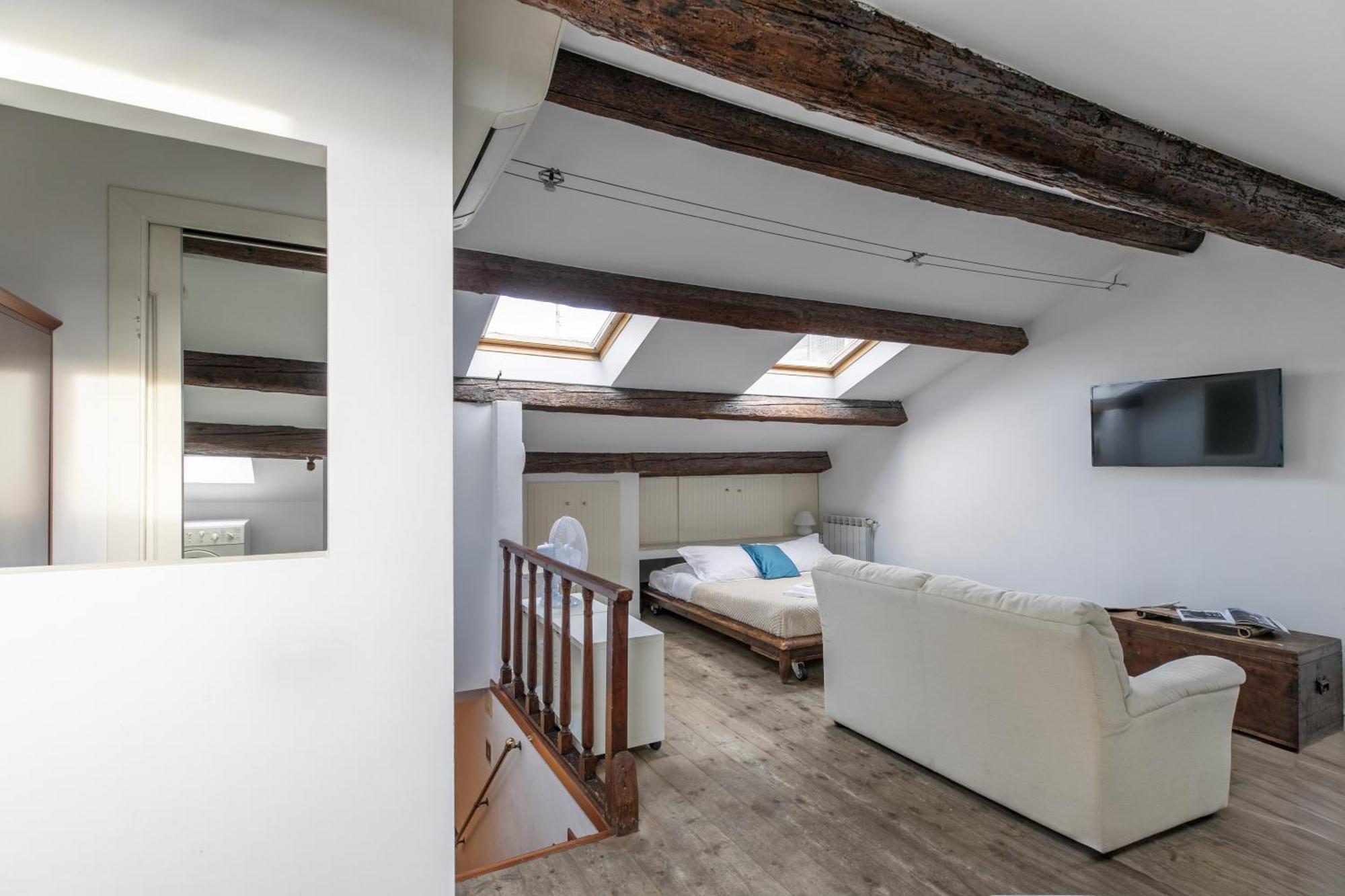 Nice Lovely Attic For 4 Person With Wifi - A/C Venecia Exterior foto