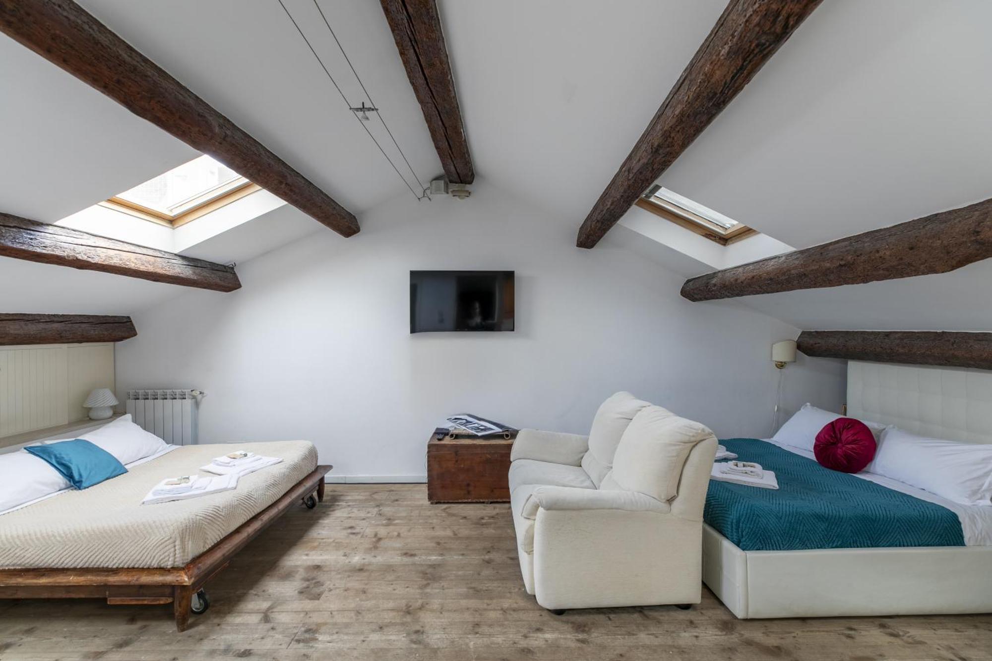 Nice Lovely Attic For 4 Person With Wifi - A/C Venecia Exterior foto